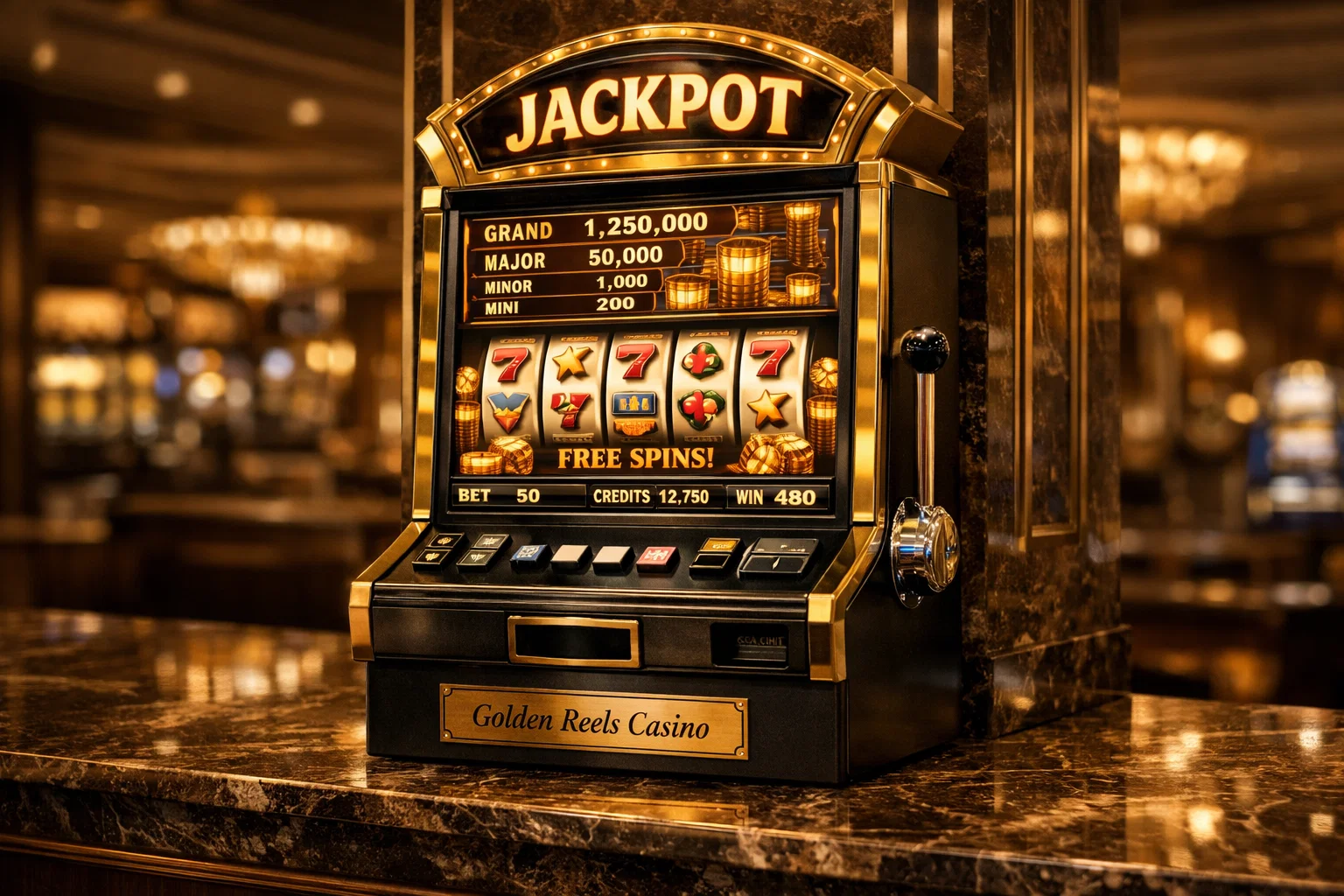 Digital key unlocking a golden reels safe